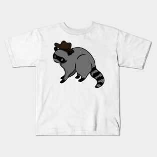 Cowboy Raccoon Kids T-Shirt